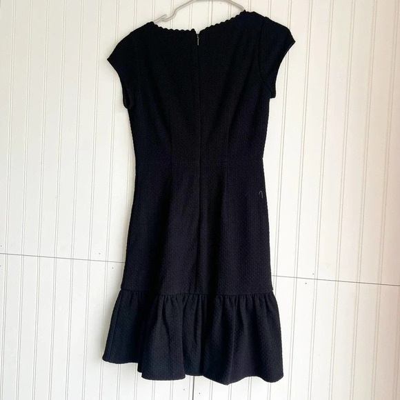 Rebecca Taylor Size 2 Black Cap Sleeve Honeycomb Dress NEW! - Picture 7 of 7